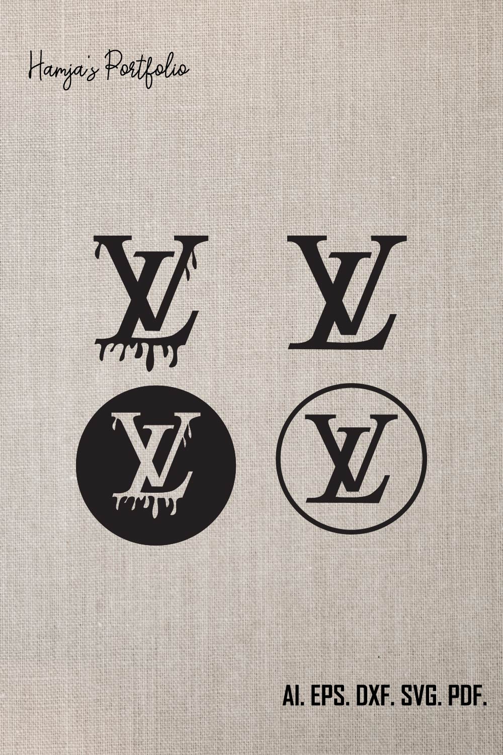 Louis Vuitton SVG Bundle ll Fashion Brands Logo Bundle, Luxury Brands Logo SVG , Louis Vuitton SVG bundle  pinterest preview image.