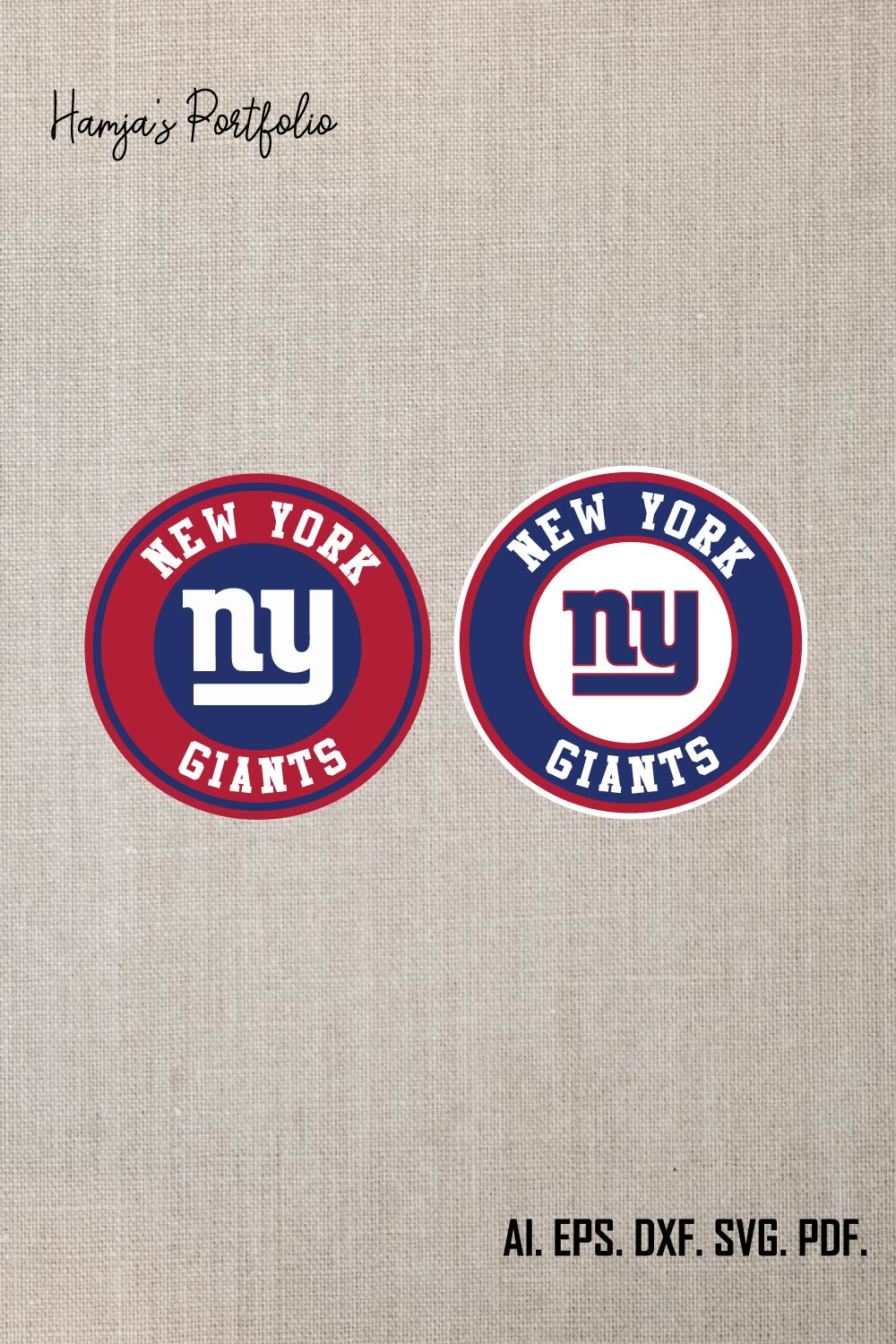 New York Giants Logo SVG ll Sport vector logo set pinterest preview image.