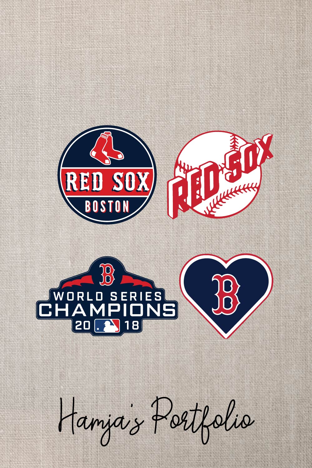 Boston Red Sox Logo Vector Set pinterest preview image.