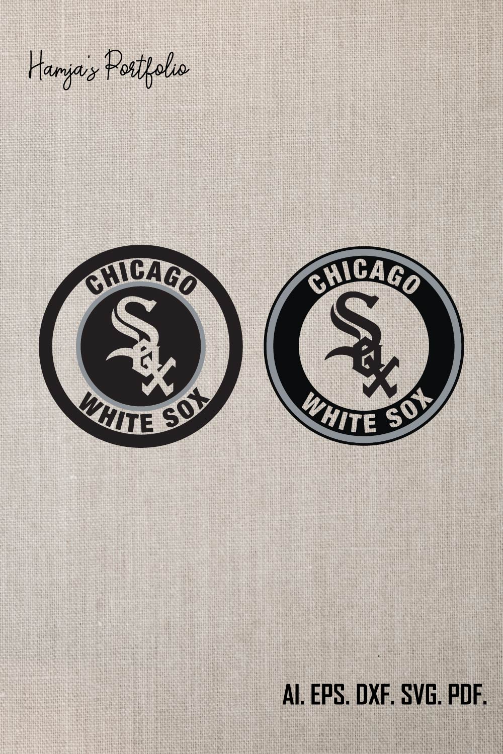 Chicago White Soxx SVG PNG, svg Sports files, Svg For Cricut, Clipart, baseball Cut File, Layered SVG For Cricut File pinterest preview image.