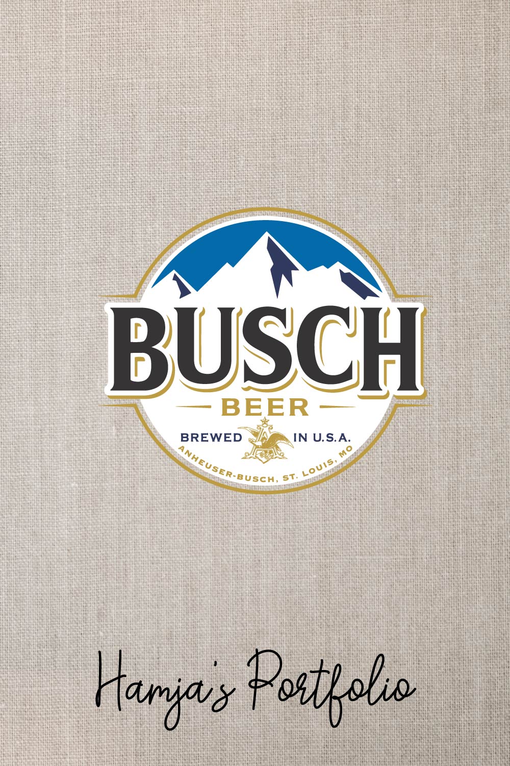 Busch Beer Vector Set pinterest preview image.