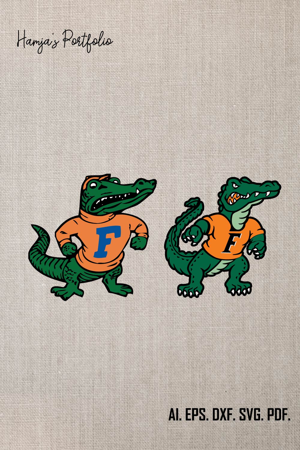 Florida Gators SVG Set ll sport vector logo set pinterest preview image.