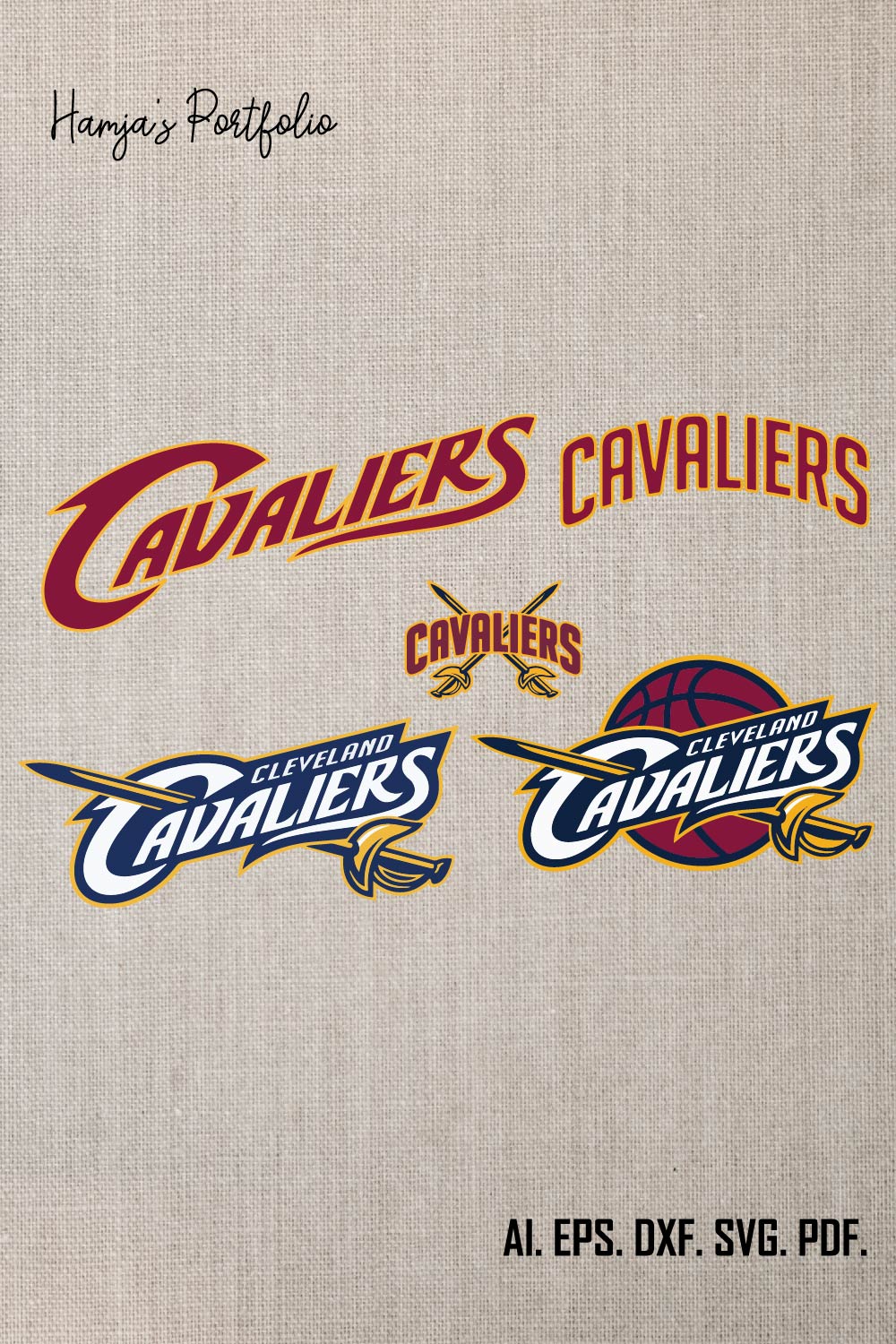 Cleveland-Cavaliers Basketball Team svg, Cleveland-Cavaliers svg ll N--B--A Teams Svg , sport vector logo set pinterest preview image.
