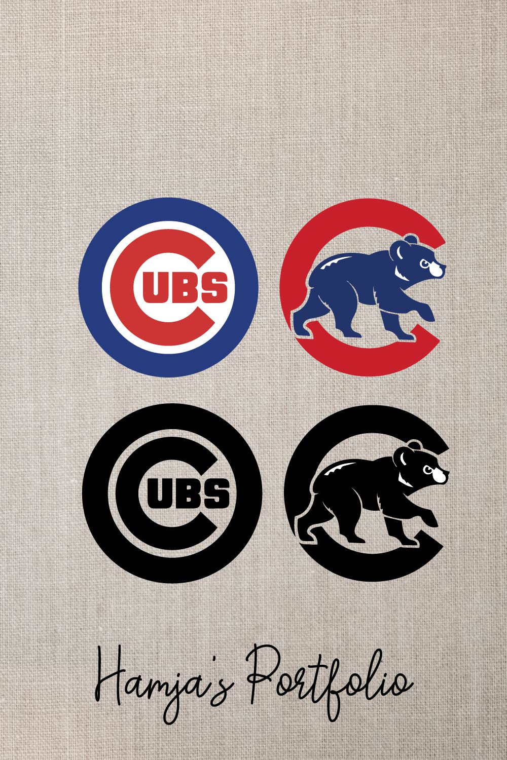 Chicago Cubs Logo Vector Set pinterest preview image.