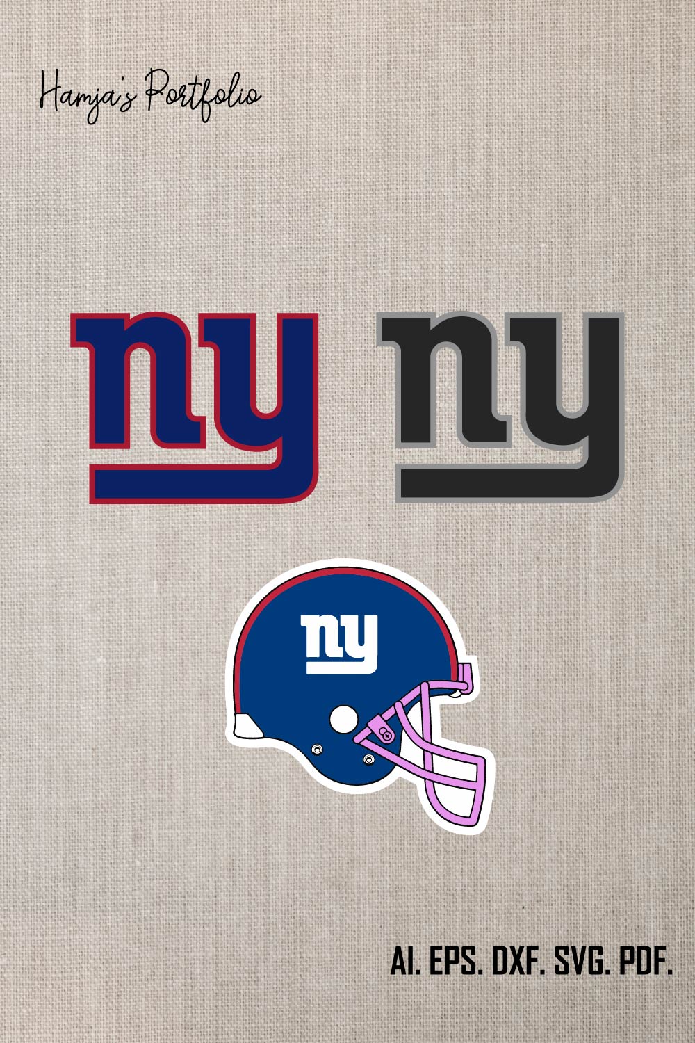 New York Giants Logo SVG ll Sport vector logo set pinterest preview image.