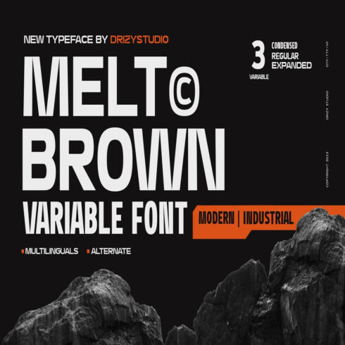 Meltbrown Font cover image.
