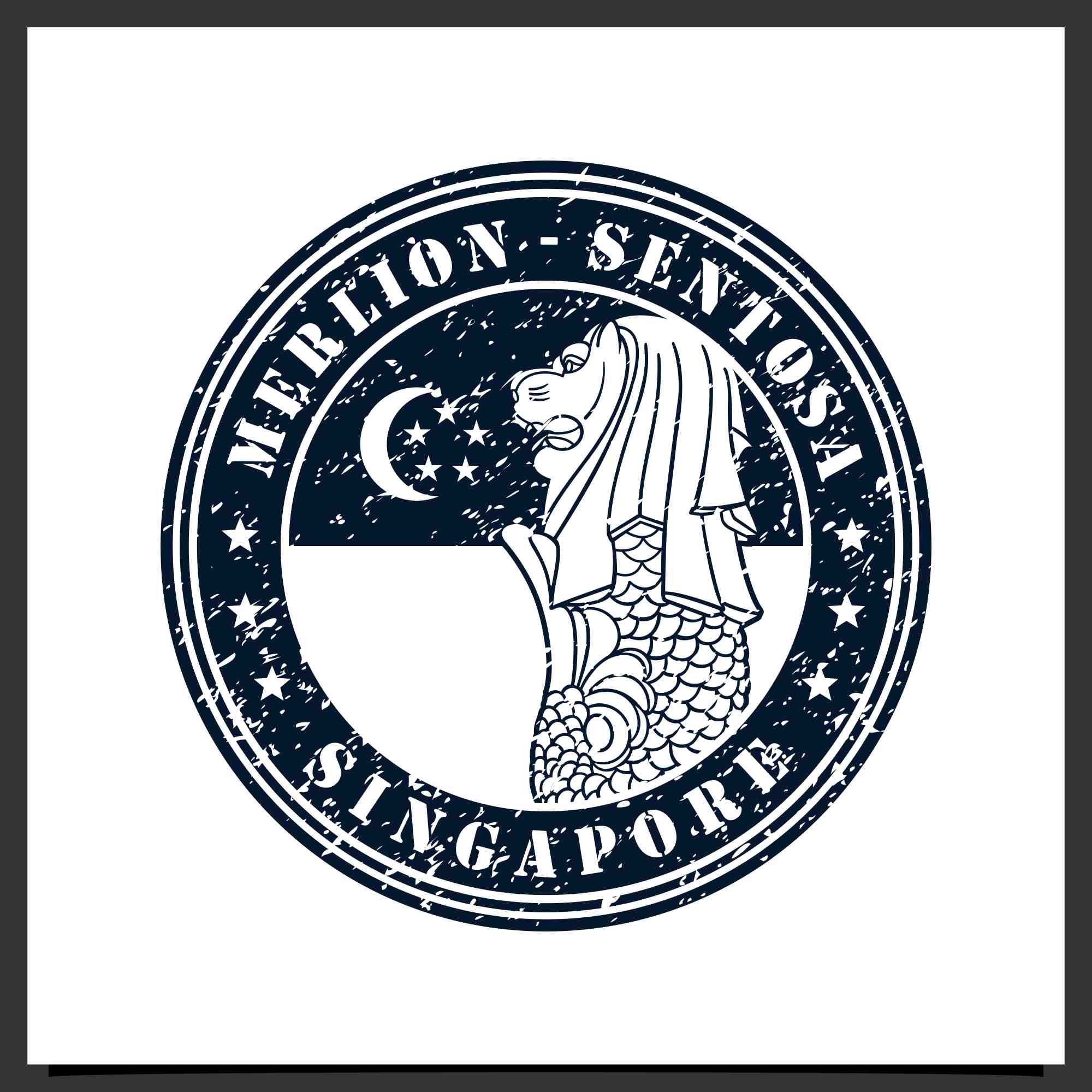 merlion sentosa singapore logo design 2 771
