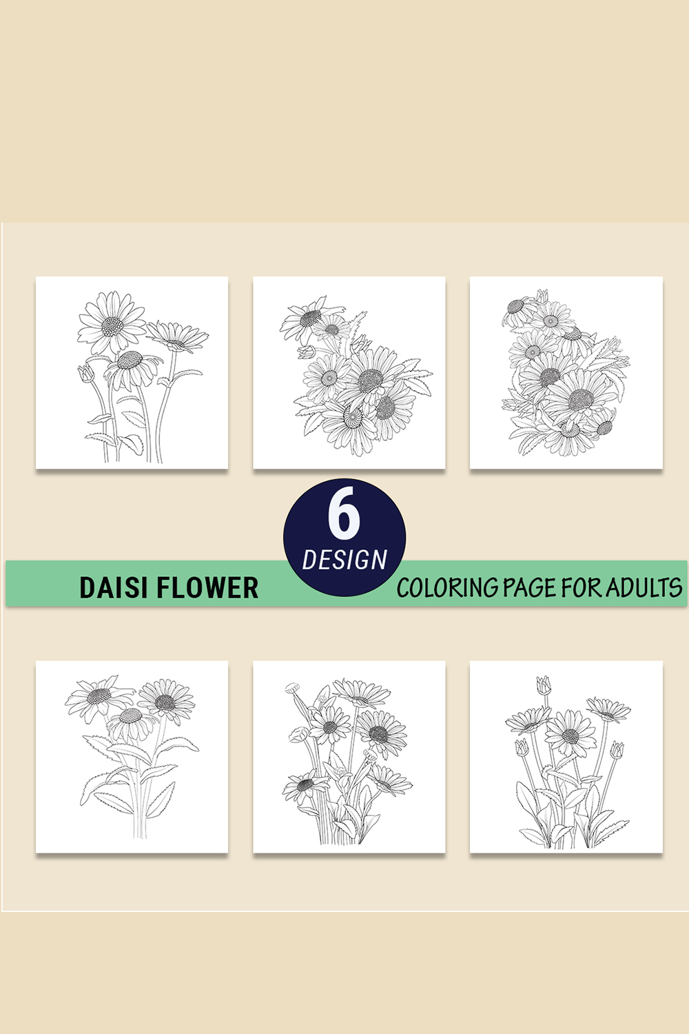 Daisy flower coloring pages, daisy flower bouquet tattoo, small daisy tattoo, elegant minimalist daisy tattoo pinterest preview image.