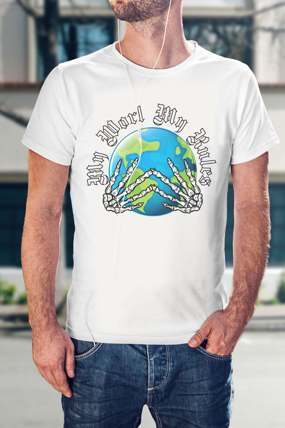 My World My Rules T Shirt Design pinterest preview image.