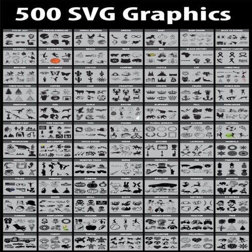 500 SVG Graphics to help you in your DIY projects Have fun! cover image.