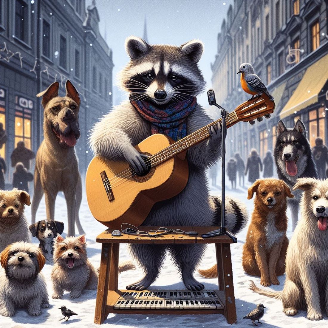 raccoons and dogs preview image.