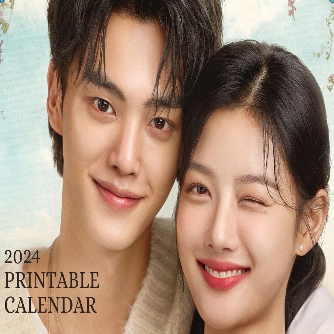 2024 Printable Calendar cover image.