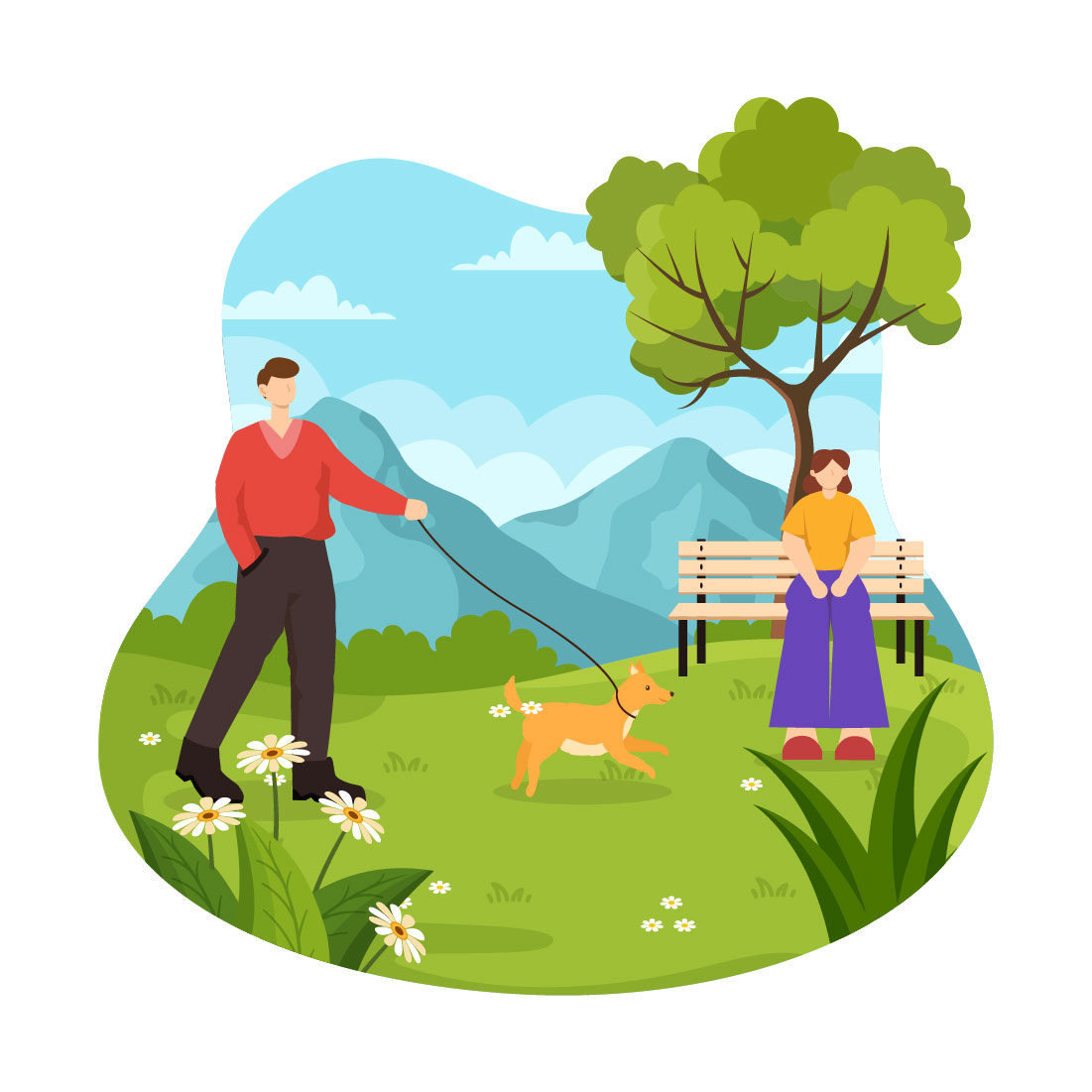 12 Outdoor Activity Illustration preview image.