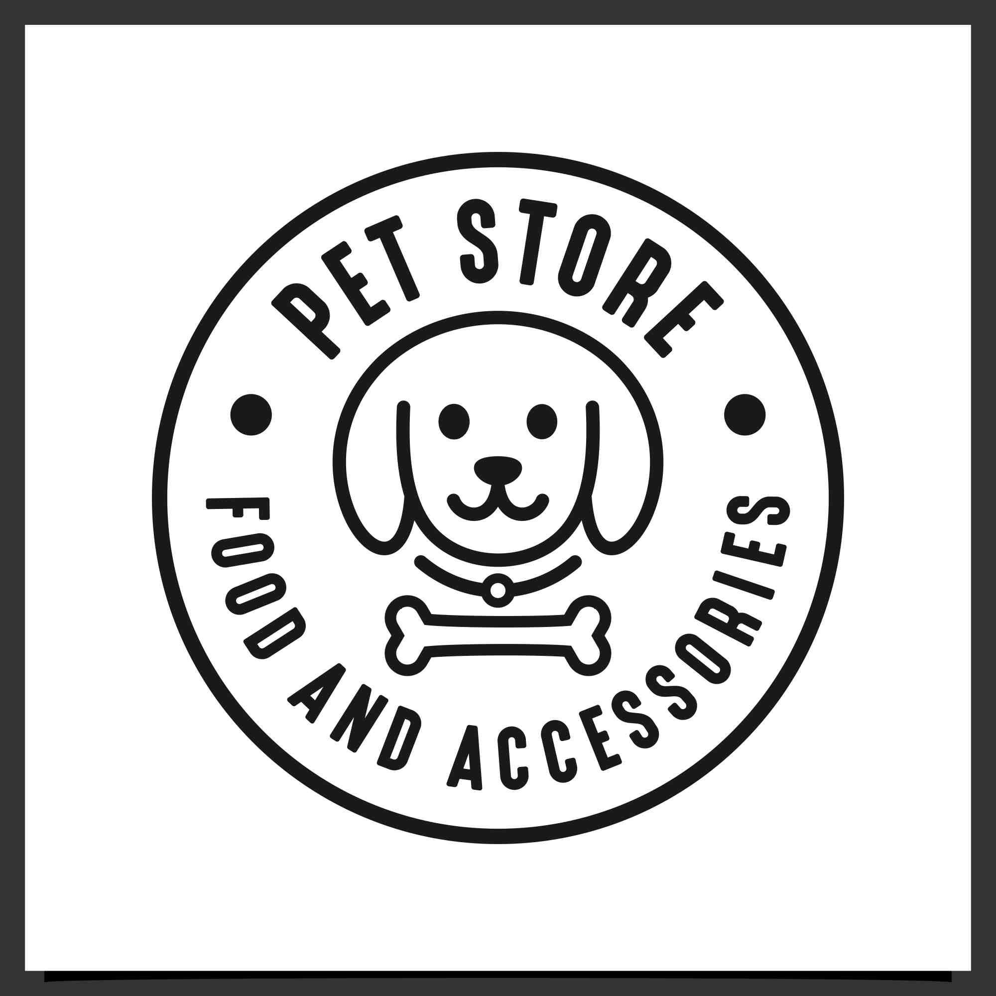Set Pet store set logo design collection - $6 preview image.