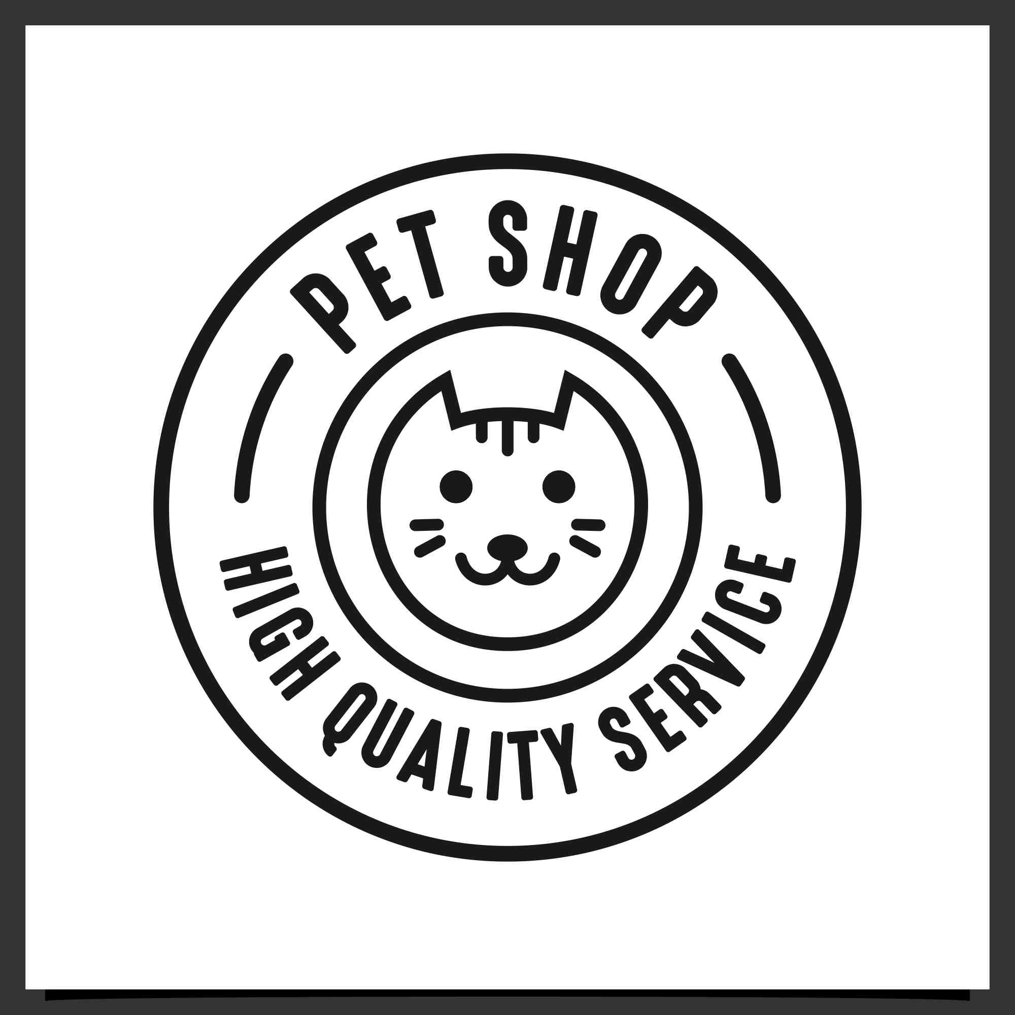 pet store set logo design collection 4 687