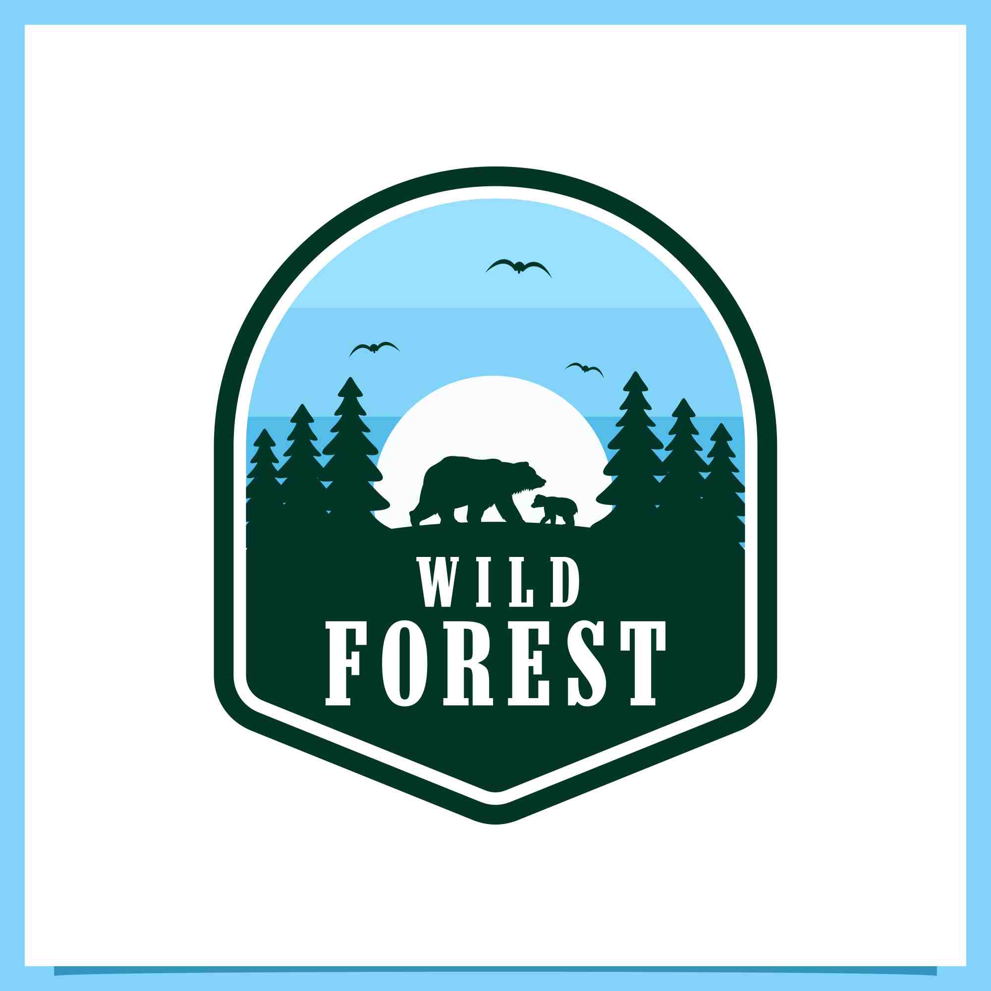Set Pine forest badge logo collection - $4 preview image.