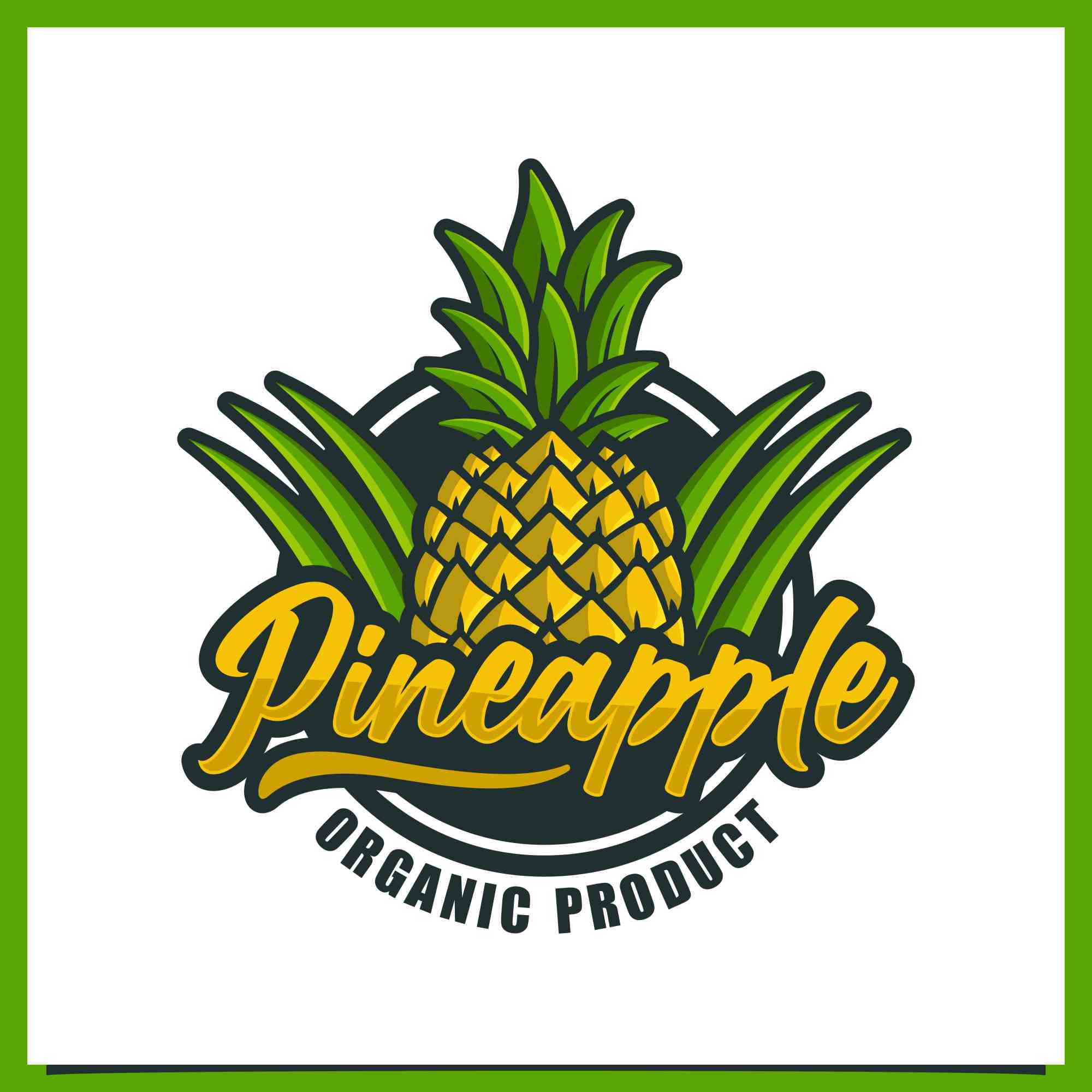 Set Pineapple badge logo design collection - $8 preview image.