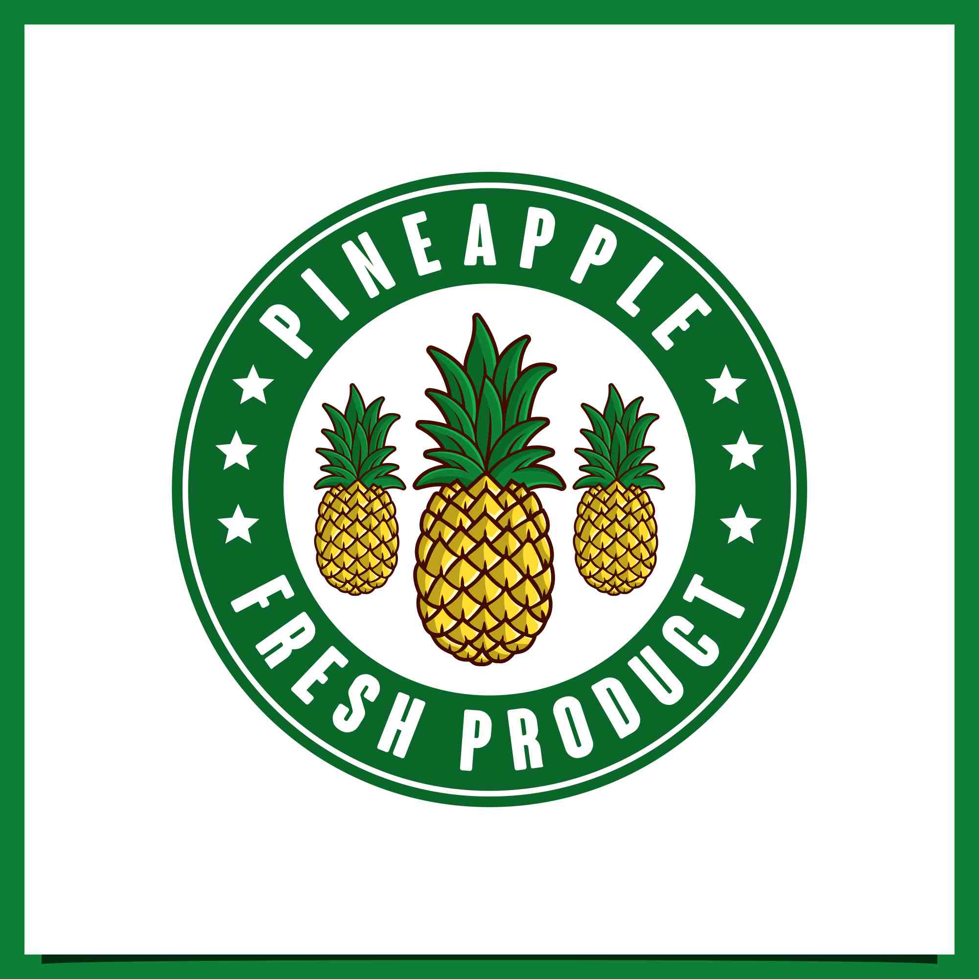 pineapple badge logo design collection 2 74