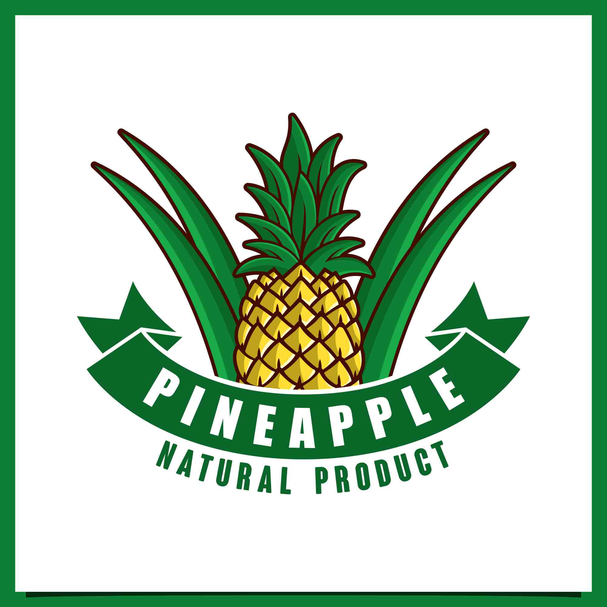 pineapple badge logo design collection 3 278