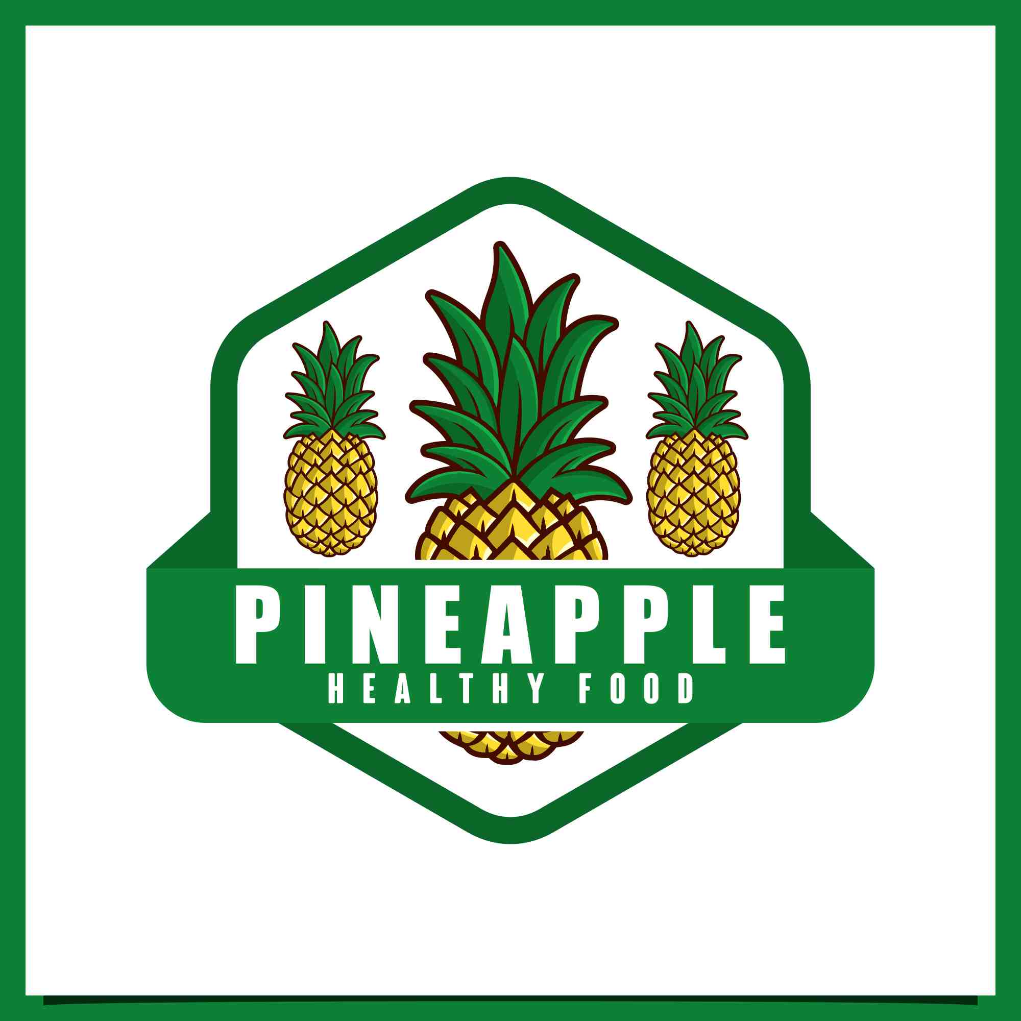 pineapple badge logo design collection 4 29