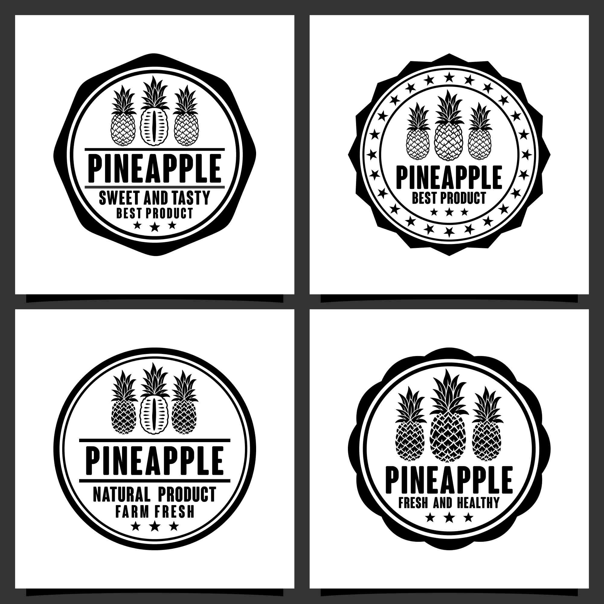 pineapple vector logo design collection 3 529