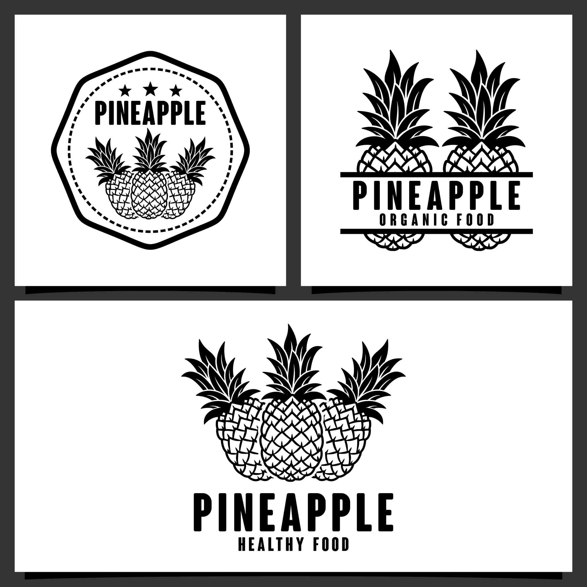 pineapple vector logo design collection 5 250