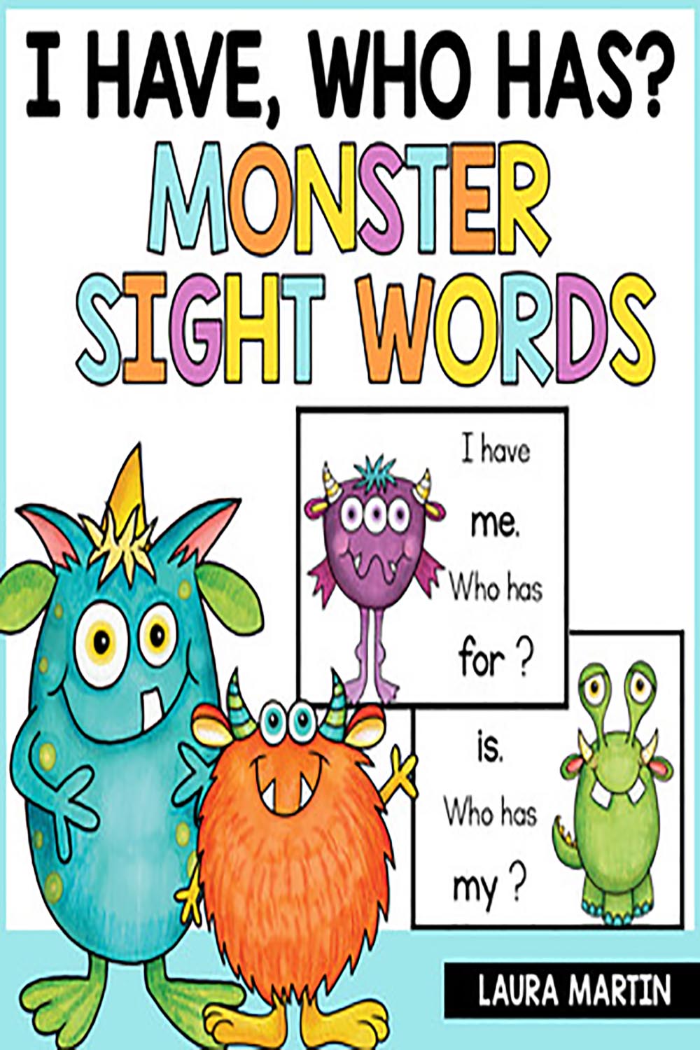 I Have Who Has - Sight Word Game - Sight Word Practice - EDITABLE pinterest preview image.