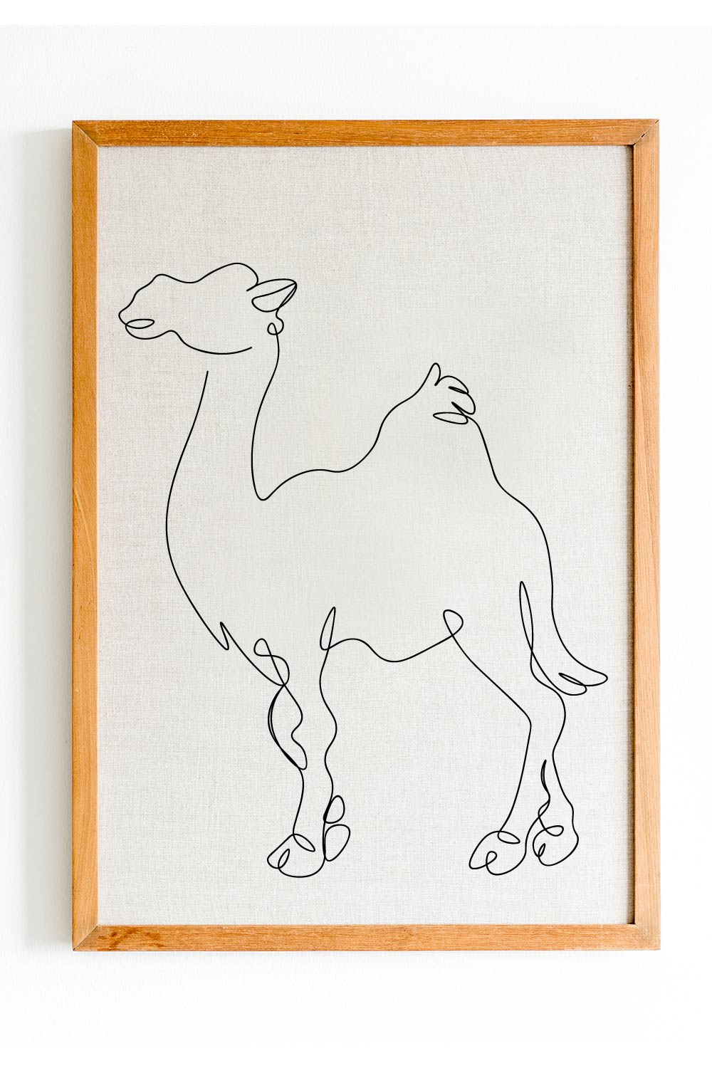 Camel Single Line Art Drawing For Personal Or Commercial Use pinterest preview image.
