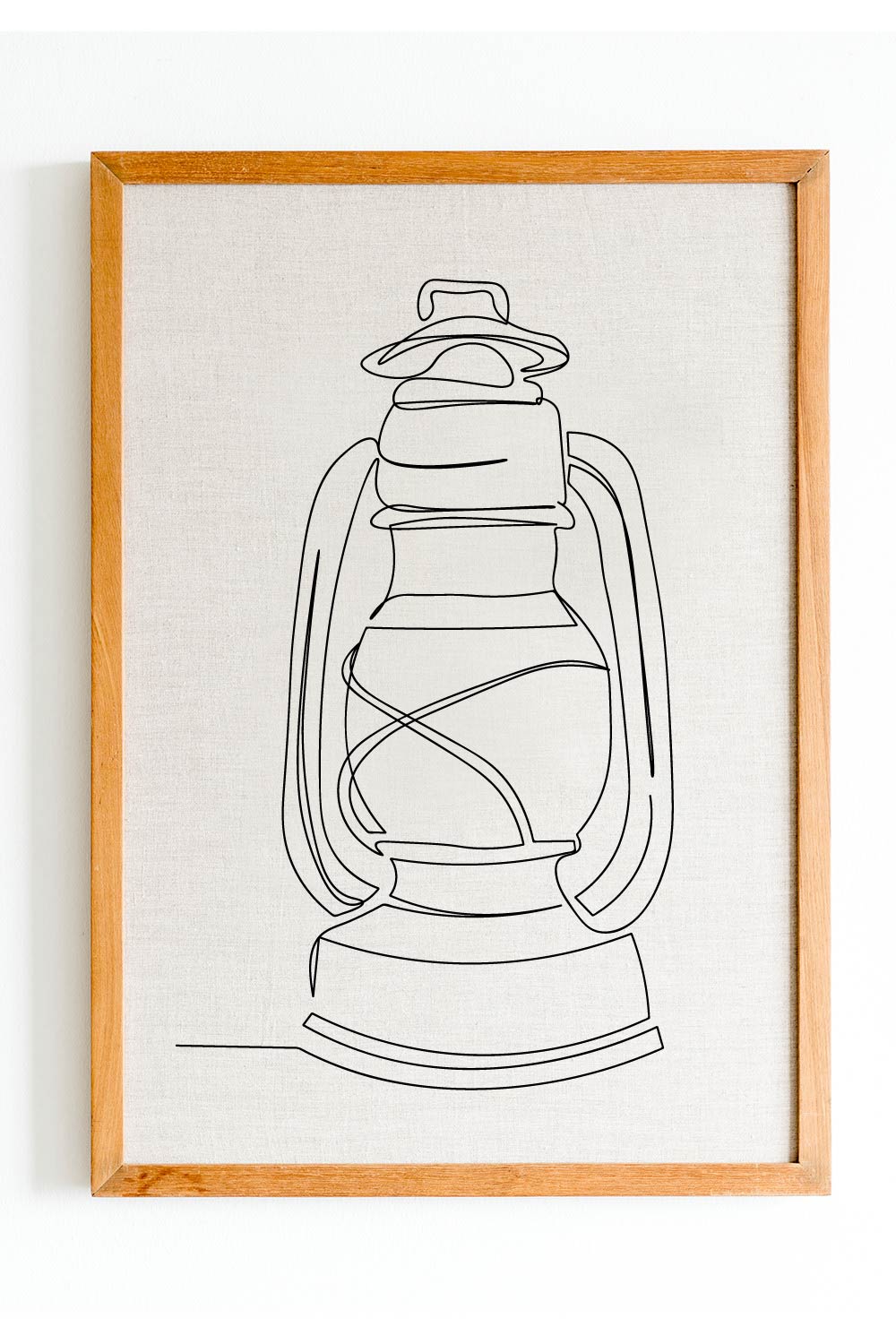 Lamp Single Line Art Drawing For Personal Or Commercial Use pinterest preview image.