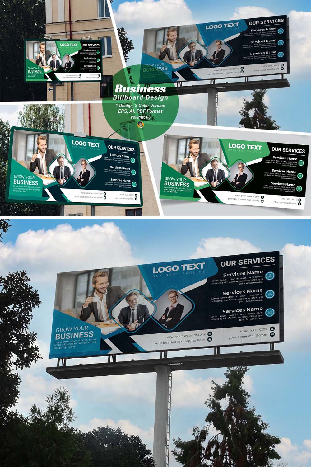 Professional Billboard Design pinterest preview image.