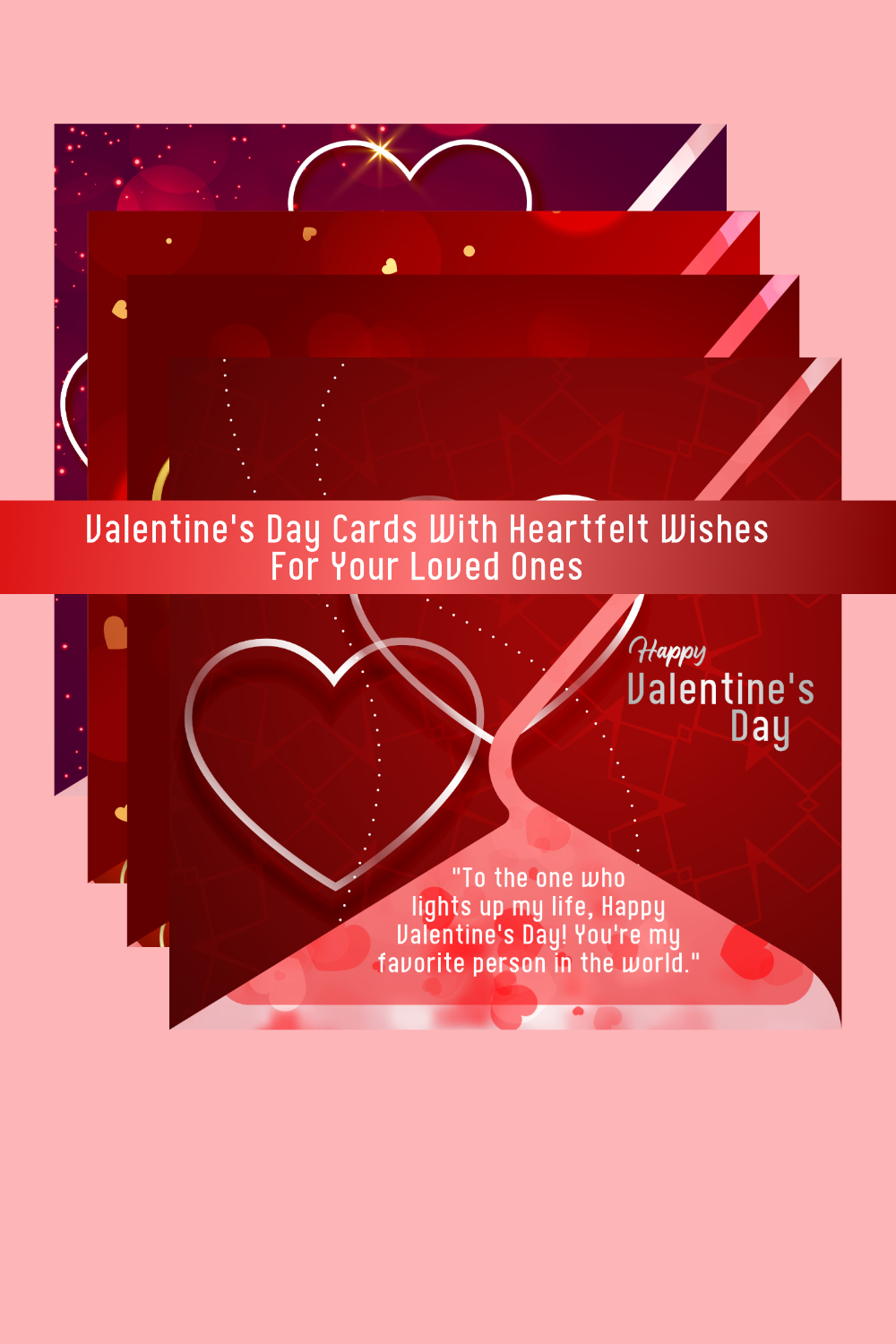 8 Beautifully Designed Vector Valentine’s Day Cards with Heartfelt Wishes pinterest preview image.