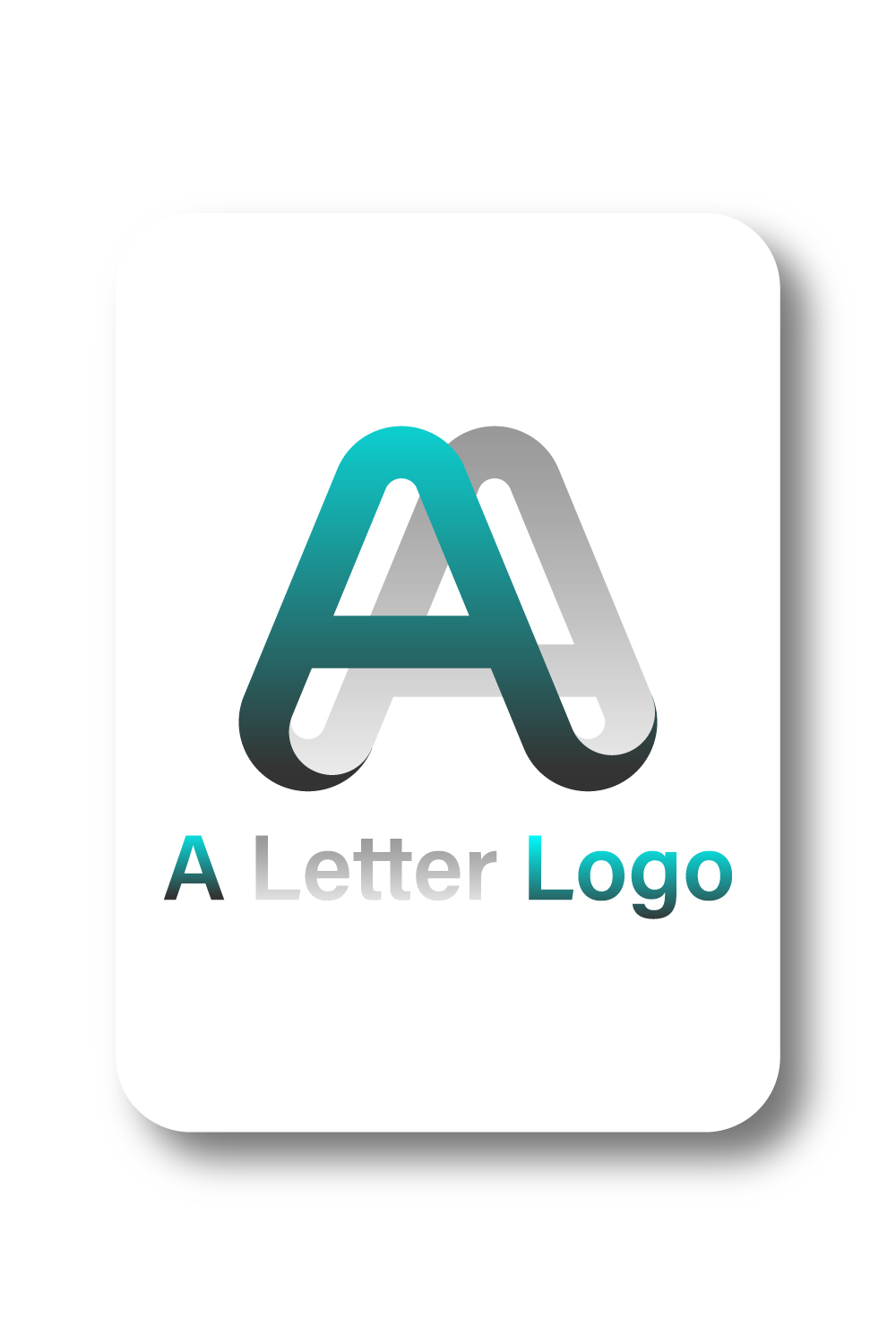 A letter logo pinterest preview image.