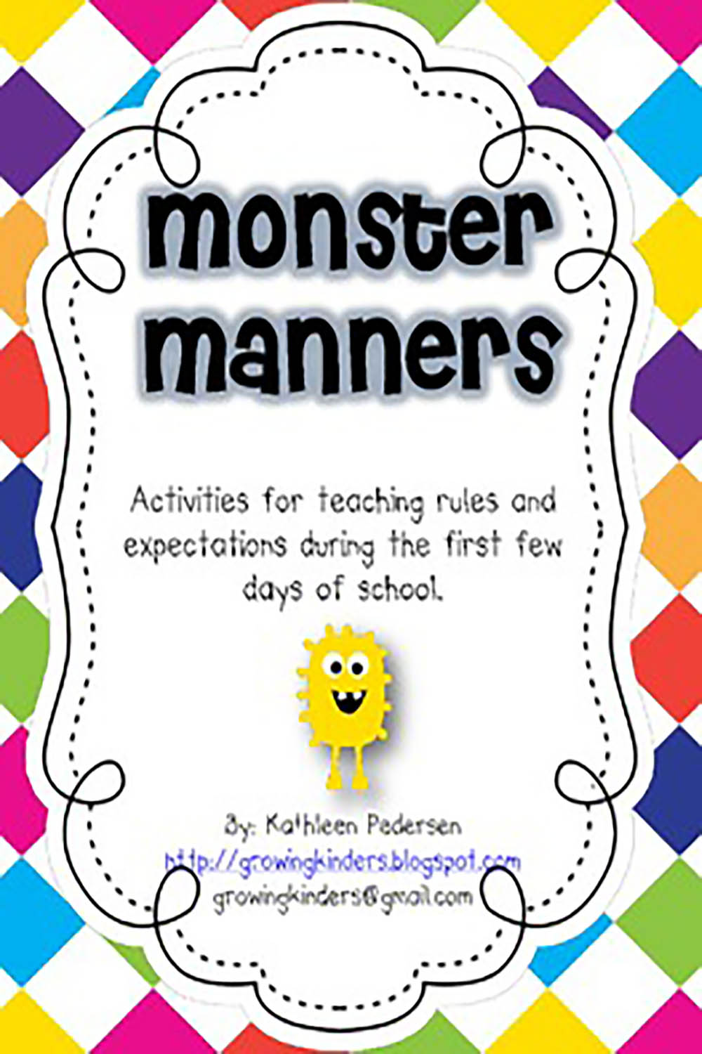 Monster Fun! Teaching Manners and Expectations pinterest preview image.