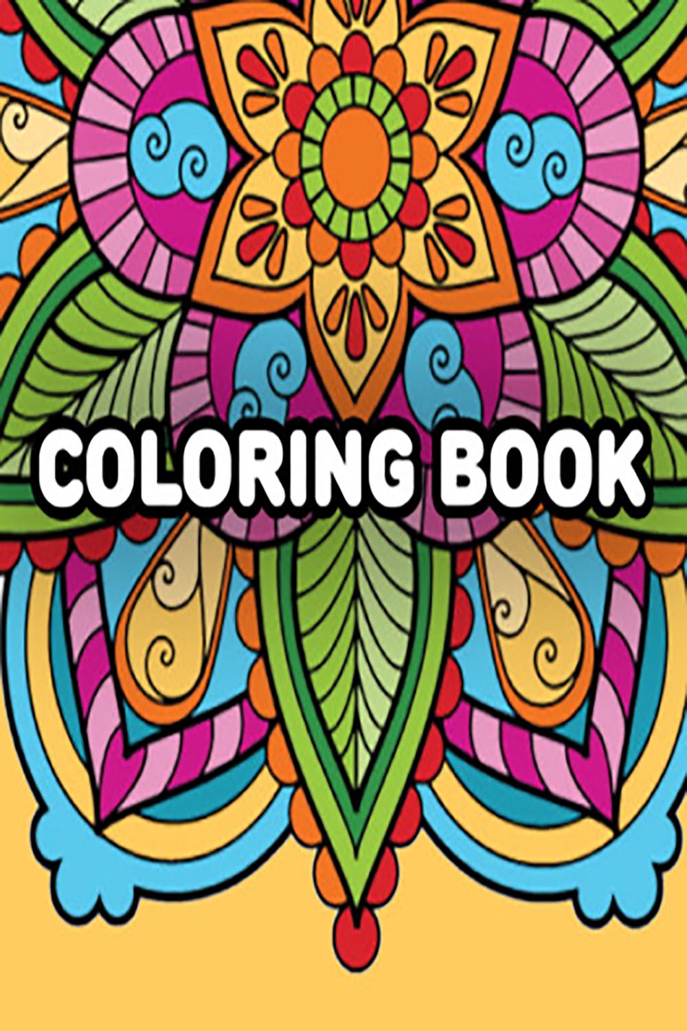 Print and Go - 20 Diwali Mandala Coloring Pages - Coloring Book pinterest preview image.