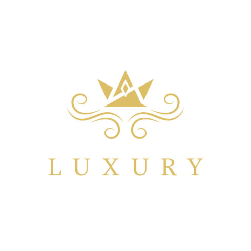Royal crown vector icon logo template for luxury business cover image.