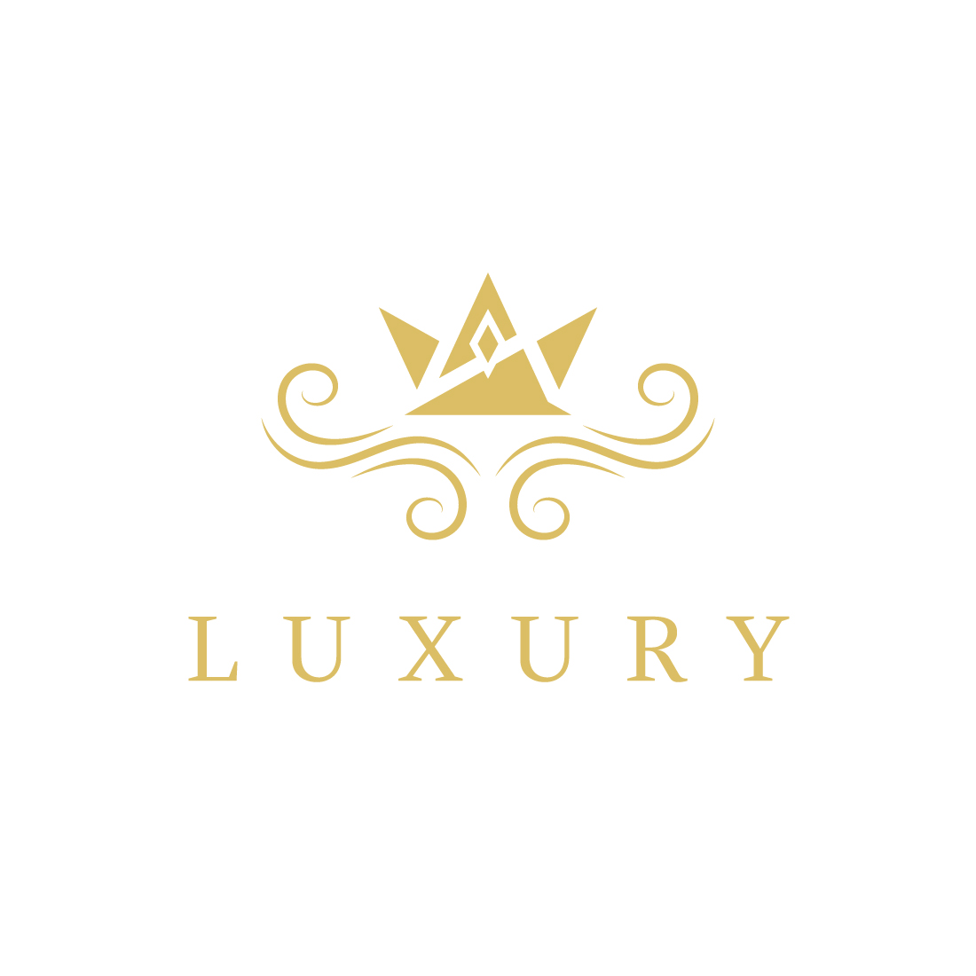 Royal crown vector icon logo template for luxury business. - MasterBundles