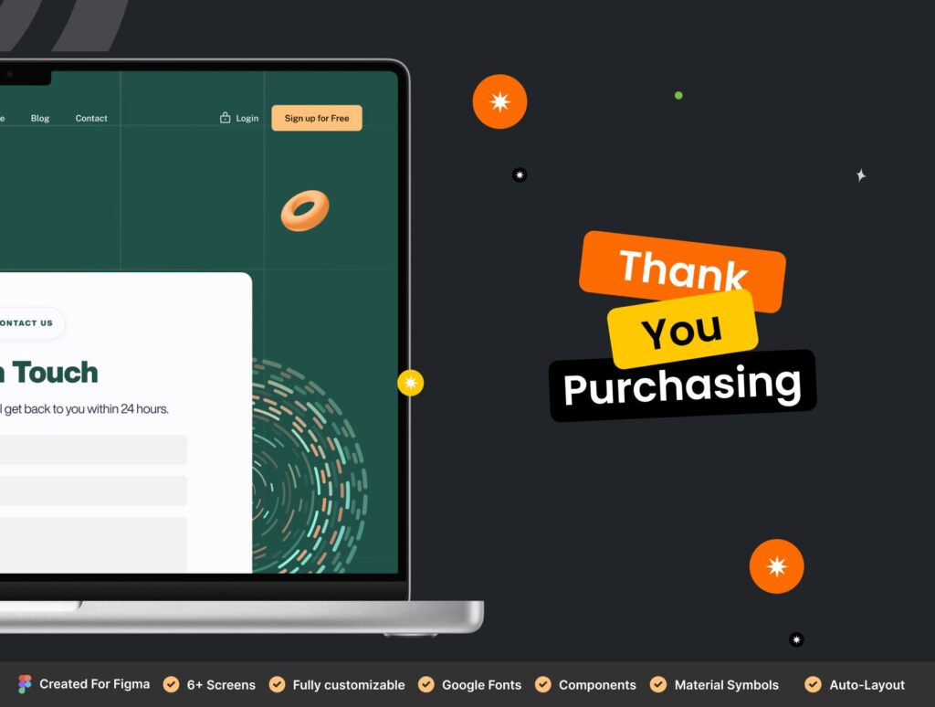 Online Course Web Template and UI Kit Design ( 8 premium web screens of ...