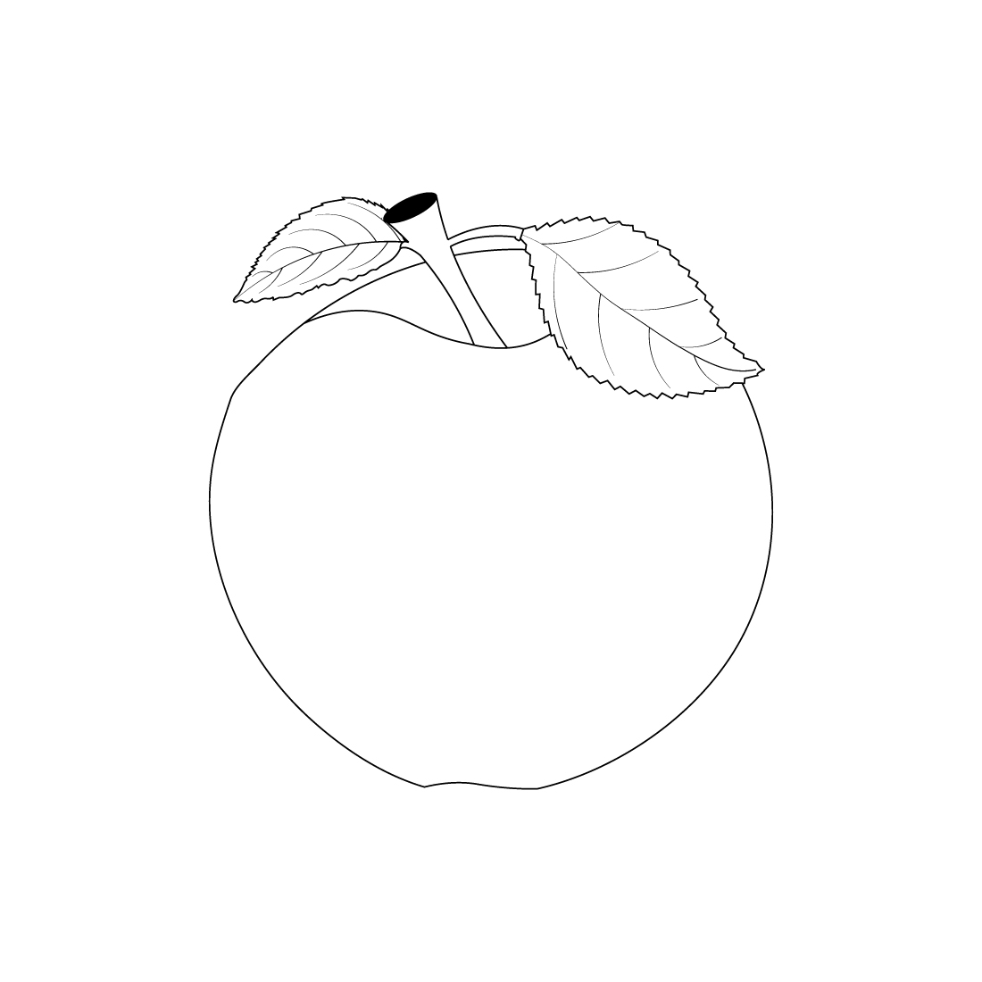 Apple Fruits Coloring Book Adults cover image.