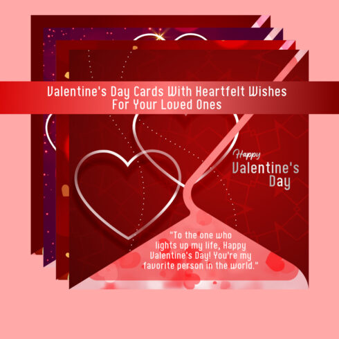 8 Beautifully Designed Vector Valentine’s Day Cards with Heartfelt Wishes cover image.