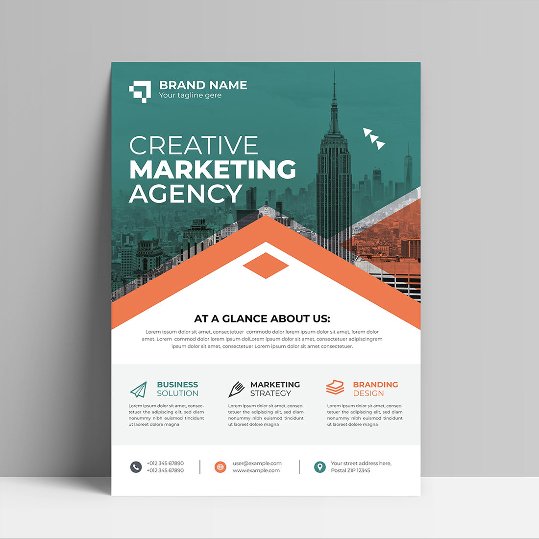 Corporate Poster Template cover image.