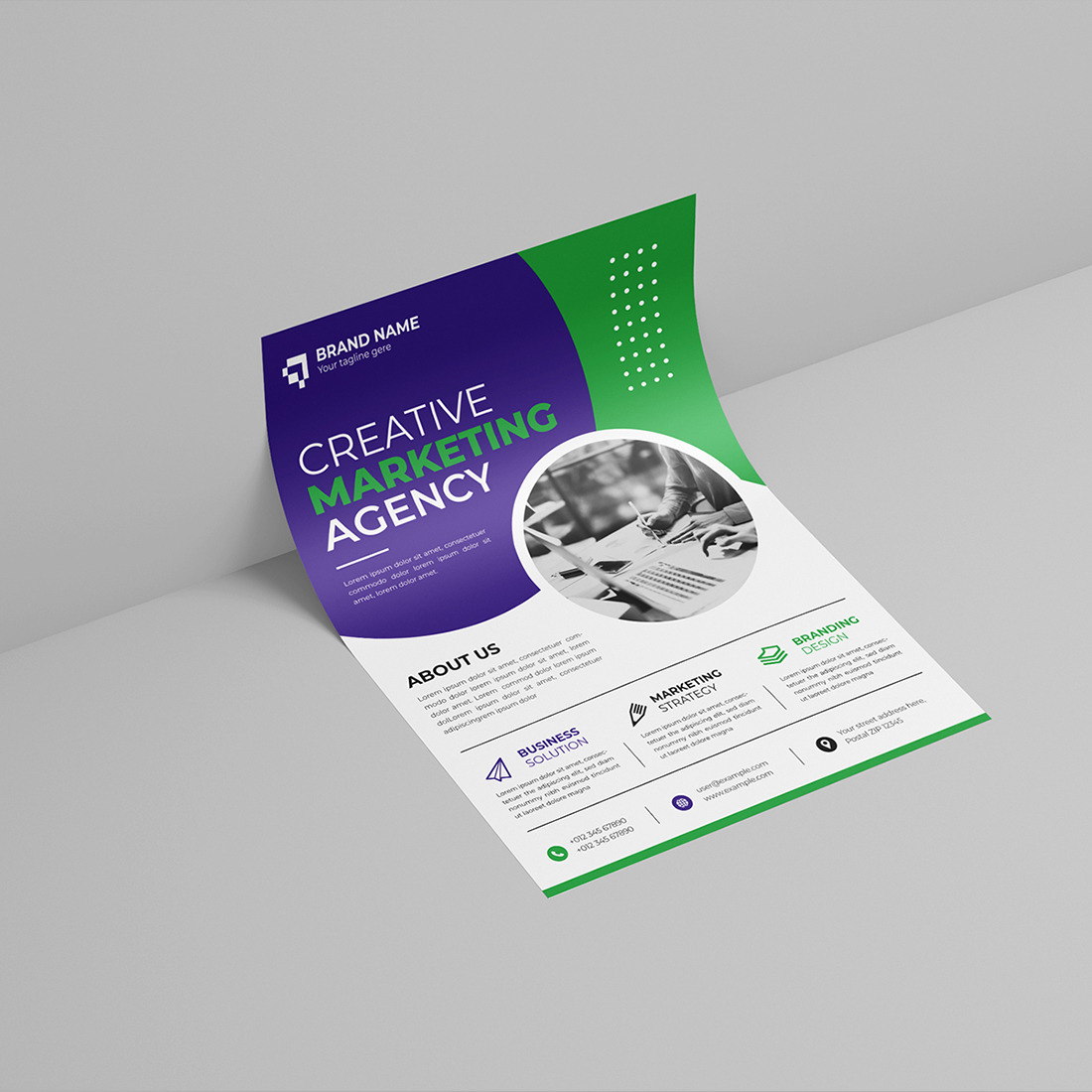 Creative Poster Template preview image.