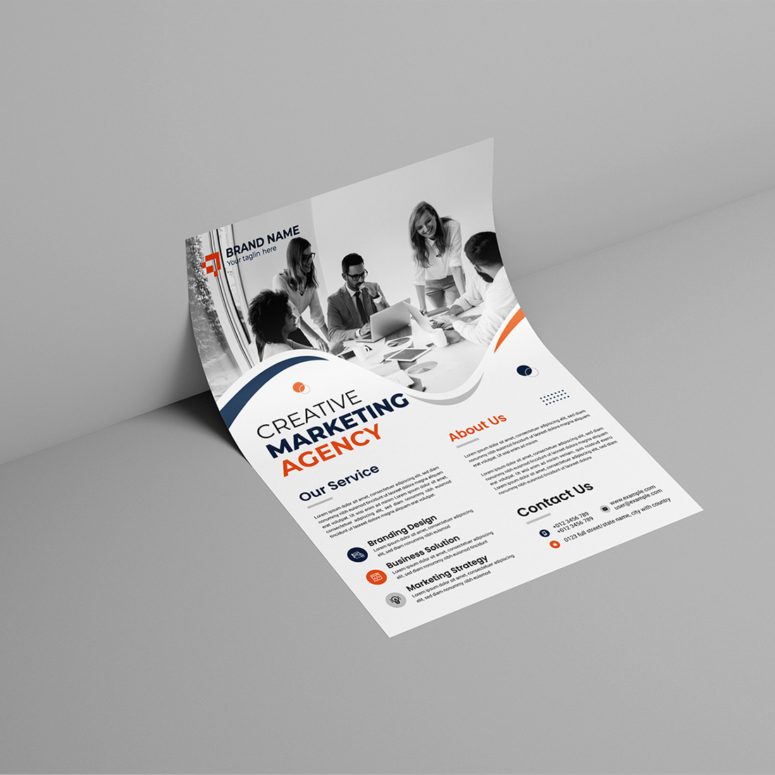 Corporate Business Flyer Layout preview image.