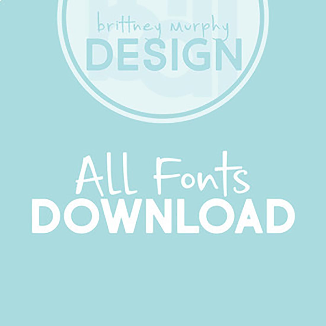 BMD All Fonts preview image.