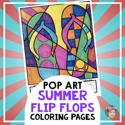 Flip Flop Coloring Pages | Great Start of the Year or Summer Activity! cover image.