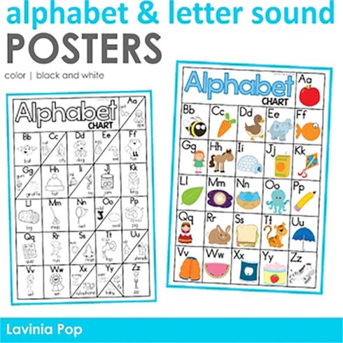 Alphabet and Letter Sounds Posters | Phonics Anchor Charts cover image.