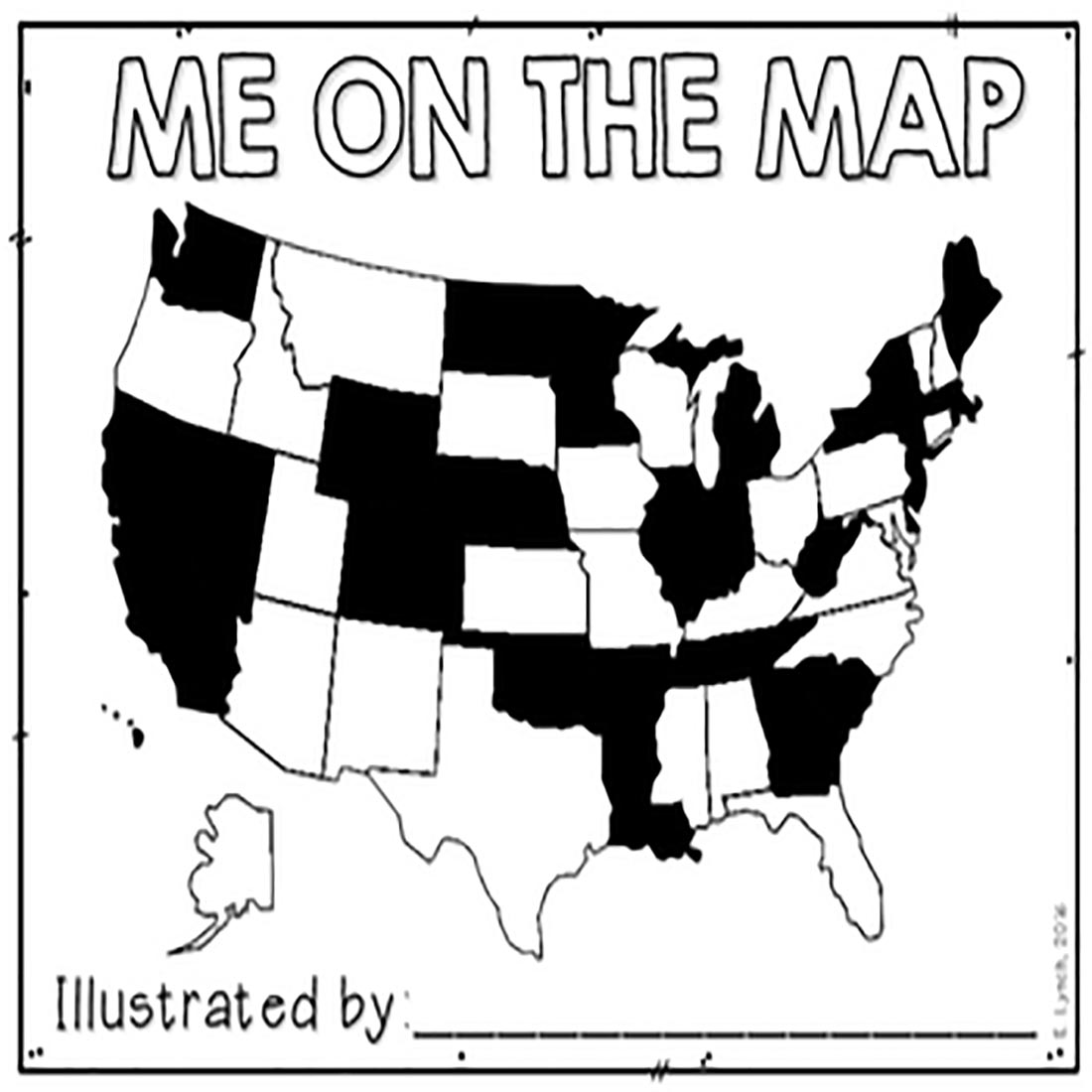 Me on the Map mini book preview image.
