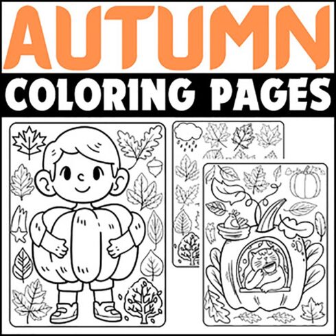 Fall Coloring Pages | Autumn Coloring Pages cover image.