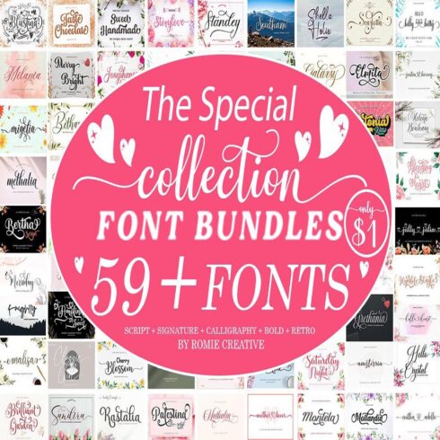The Special Collection Font Bundle cover image.