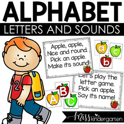 Alphabet Sounds and Letter Recognition FREEBIE Uppercase and Lowercase Games cover image.