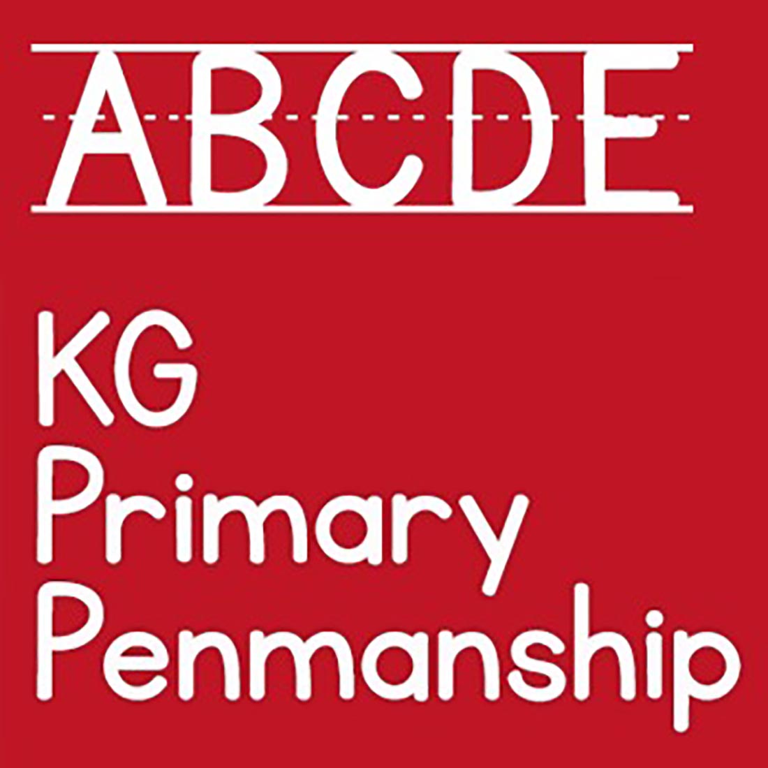 KG Primary Penmanship Lined Font preview image.